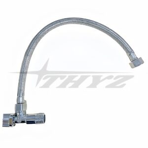 LLAVE ANGULAR PARA LAVAMANOS CON MANGUERA DE 16 THYZ