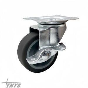GARRUCHA PLATAFORMA GIRATORIA C/FRENO RUEDA TPR 2 30kg THYZ (4PCS)