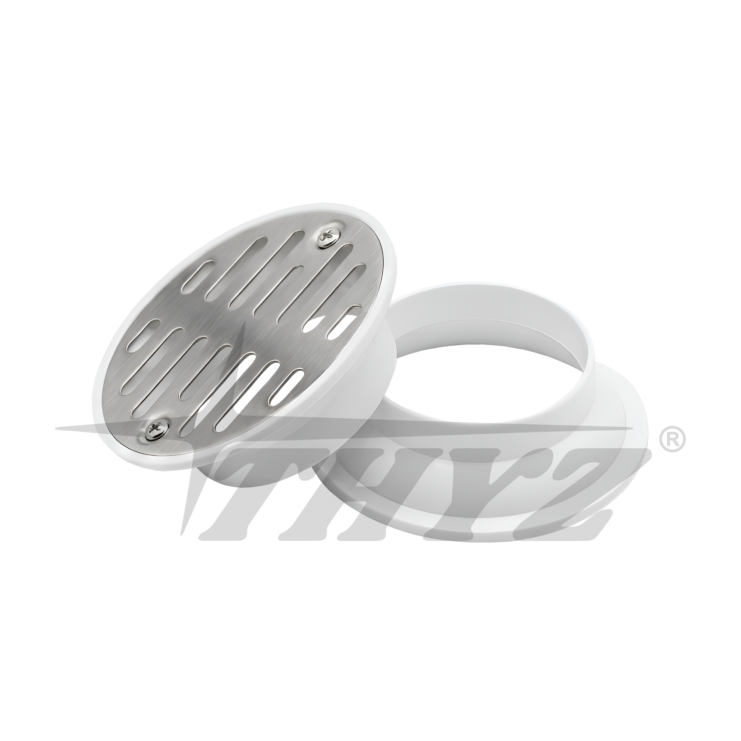 REJILLA DE PISO PLASTICA CON TAPA ACERO INOX 2 THYZ