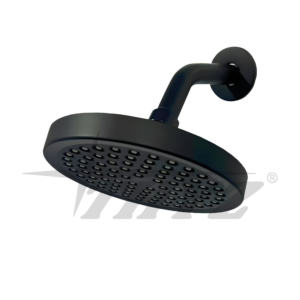 DUCHA CON BRAZO REDONDA NEGRO MATE 6 TY-1536 THYZ