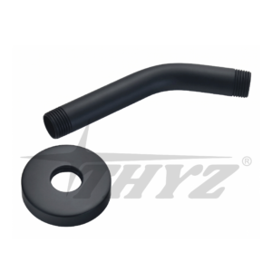 BRAZO PARA DUCHA ACERO INOX NEGRO MATE 15cm THYZ