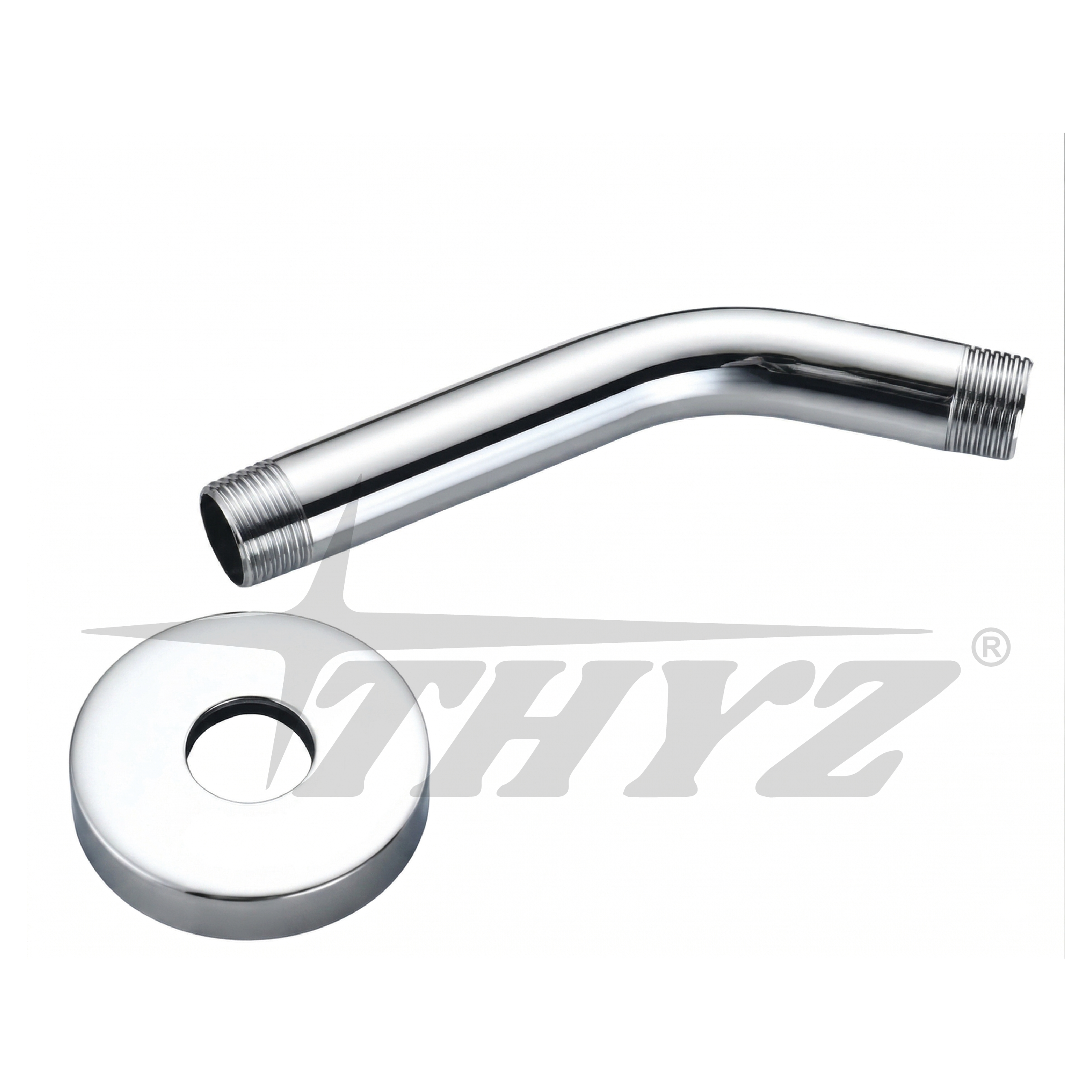 BRAZO PARA DUCHA ACERO INOX 15cm THYZ