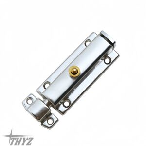 PICAPORTE CON BOTON ACERO INOX 3 Pulgadas C/TORNILLO THYZ