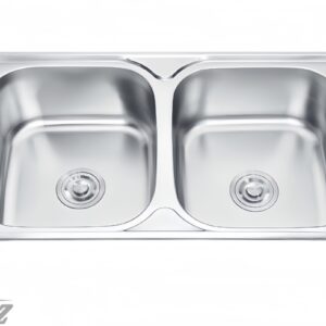 FREGADERO ACERO INOX 2 POZOS MODELO LS-7843D 78*43 THYZ
