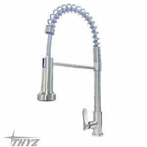 LLAVE PARA COCINA MESON ACERO INOX SUS304 CUELLO DE RESORTE TY-722 THYZ