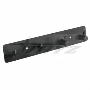 COLGADOR DE PARED PARA ROPA ACERO INOX NEGRO MATE 4 GANCHOS  MODELO TY-810 THYZ
