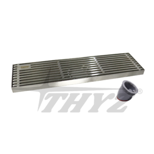 REJILLA DE DESAGUE ACERO INOX SUS304 8cmX20cm TY-822 THYZ