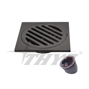 REJILLA DE DESAGUE ACERO INOX SUS304 GRIS OSCURO 10cmX10cm TY-813 THYZ
